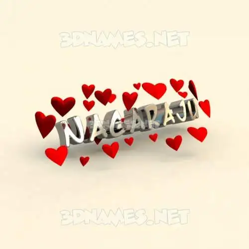 nagaraju in In Love style - 3D name wallpaper
