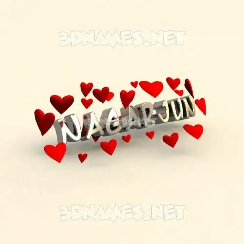 nagarjun in In Love style - 3D name wallpaper nagarjun in In Love style - 3D name wallpaper