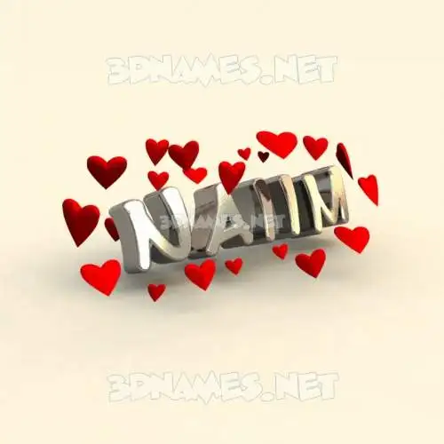 naiim in In Love style - 3D name wallpaper naiim in In Love style - 3D name wallpaper