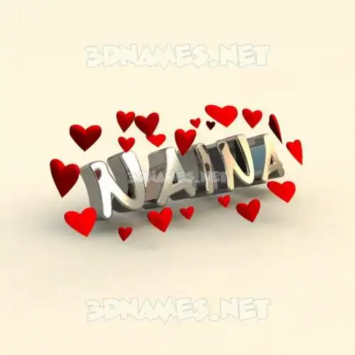 naina in In Love style - 3D name wallpaper naina in In Love style - 3D name wallpaper