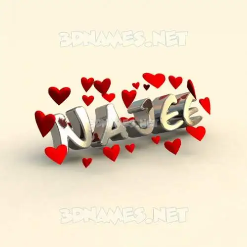 najee in In Love style - 3D name wallpaper najee in In Love style - 3D name wallpaper