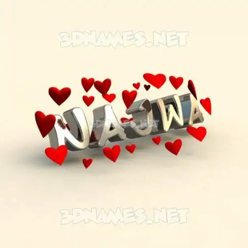 najwa in In Love style - 3D name wallpaper najwa in In Love style - 3D name wallpaper