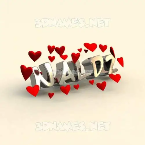 naldz in In Love style - 3D name wallpaper naldz in In Love style - 3D name wallpaper