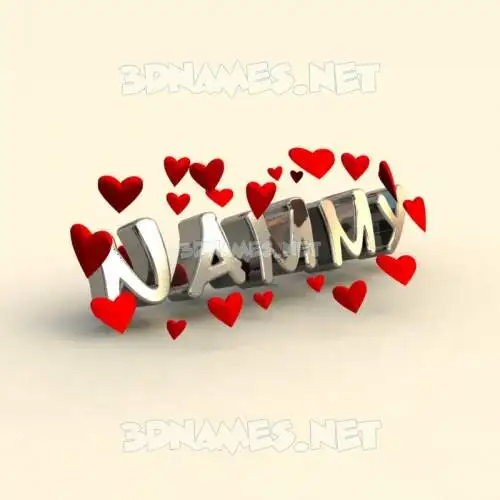 nammy in In Love style - 3D name wallpaper