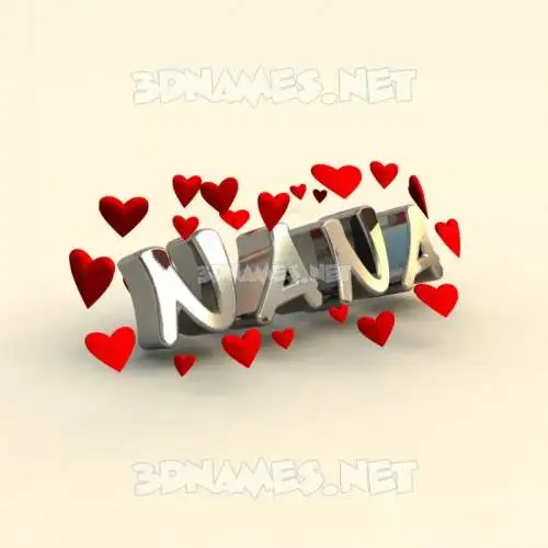 nana in In Love style - 3D name wallpaper nana in In Love style - 3D name wallpaper