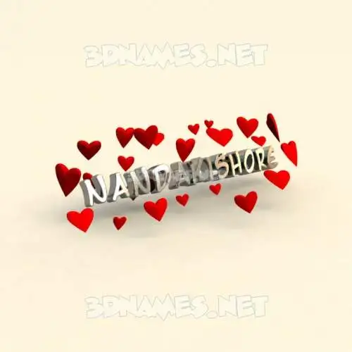 nandakishore in In Love style - 3D name wallpaper nandakishore in In Love style - 3D name wallpaper