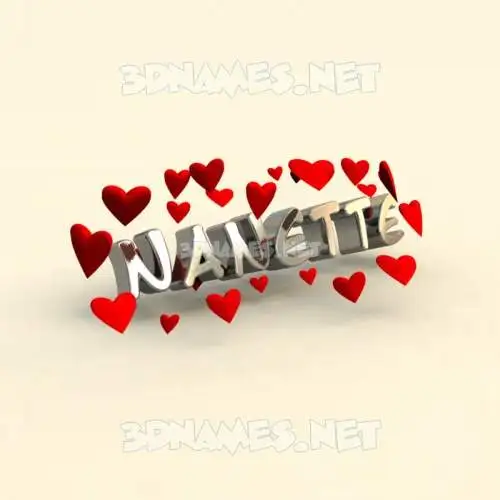 nanette in In Love style - 3D name wallpaper nanette in In Love style - 3D name wallpaper