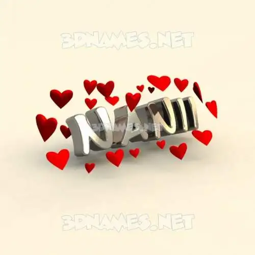 nanii in In Love style - 3D name wallpaper nanii in In Love style - 3D name wallpaper