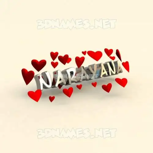 narayana in In Love style - 3D name wallpaper narayana in In Love style - 3D name wallpaper
