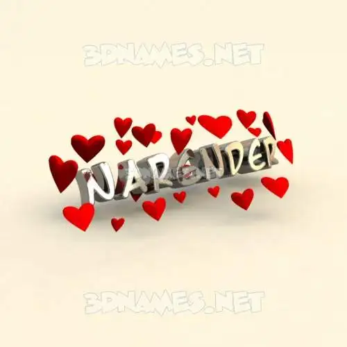 narender in In Love style - 3D name wallpaper narender in In Love style - 3D name wallpaper