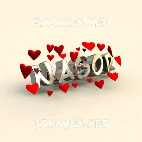 nasor in In Love style - 3D name wallpaper nasor in In Love style - 3D name wallpaper