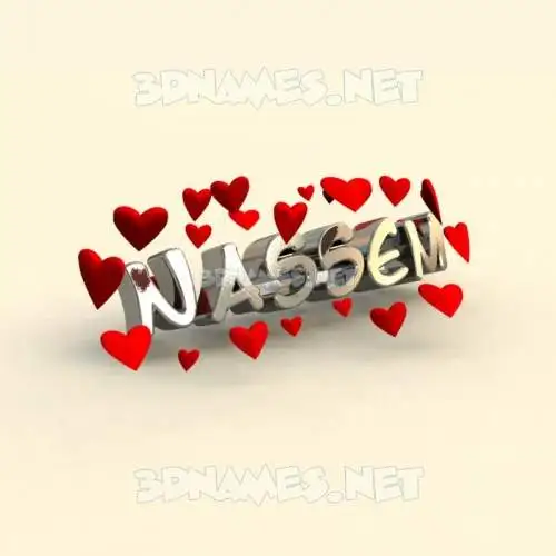 nassem in In Love style - 3D name wallpaper nassem in In Love style - 3D name wallpaper