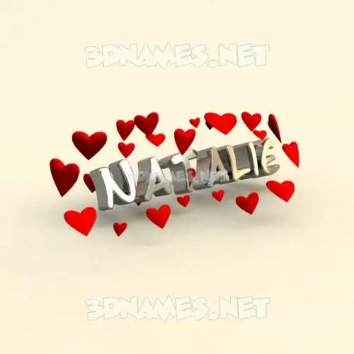 natalie in In Love style - 3D name wallpaper natalie in In Love style - 3D name wallpaper