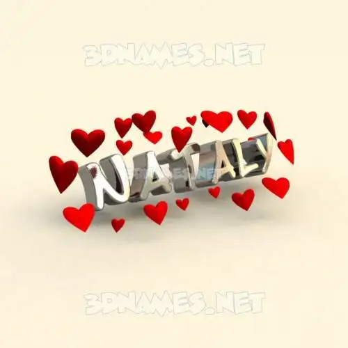 nataly in In Love style - 3D name wallpaper nataly in In Love style - 3D name wallpaper