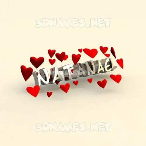 natanael in In Love style - 3D name wallpaper natanael in In Love style - 3D name wallpaper