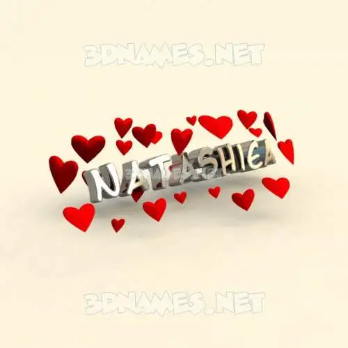 natashiea in In Love style - 3D name wallpaper natashiea in In Love style - 3D name wallpaper
