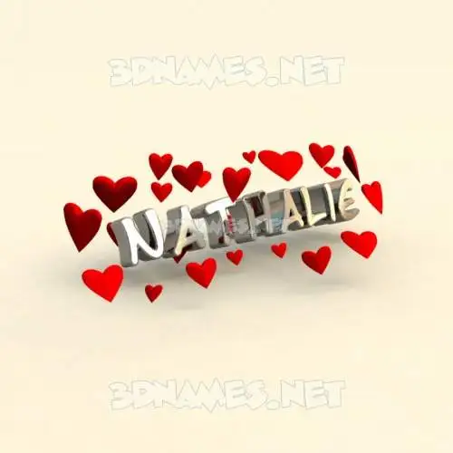 nathalie in In Love style - 3D name wallpaper nathalie in In Love style - 3D name wallpaper