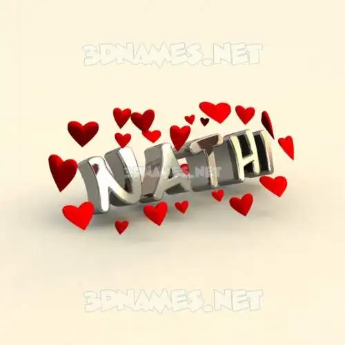 nathi in In Love style - 3D name wallpaper nathi in In Love style - 3D name wallpaper