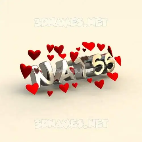 natss in In Love style - 3D name wallpaper natss in In Love style - 3D name wallpaper
