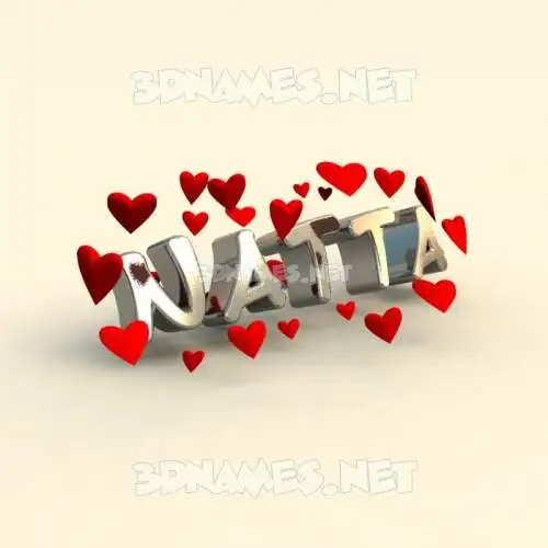 natta in In Love style - 3D name wallpaper natta in In Love style - 3D name wallpaper