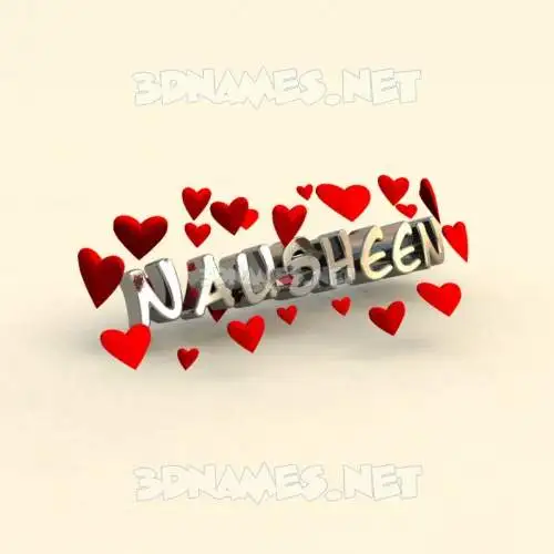 nausheen in In Love style - 3D name wallpaper nausheen in In Love style - 3D name wallpaper