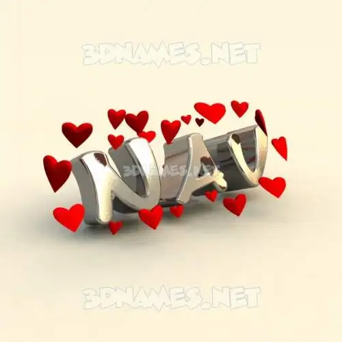 nav in In Love style - 3D name wallpaper nav in In Love style - 3D name wallpaper