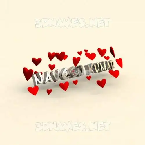 naveen kumar in In Love style - 3D name wallpaper naveen kumar in In Love style - 3D name wallpaper