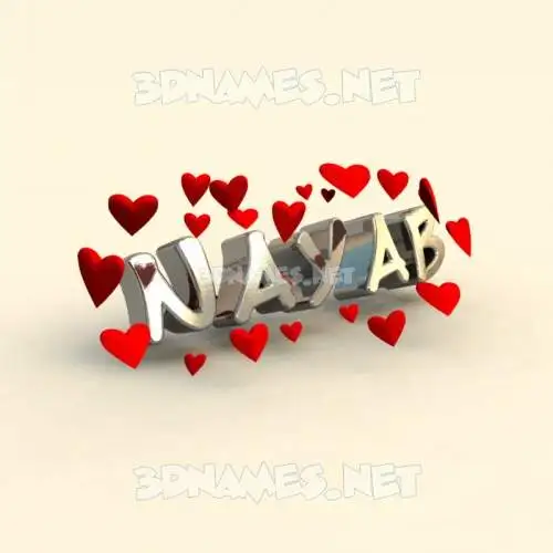 nayab in In Love style - 3D name wallpaper nayab in In Love style - 3D name wallpaper