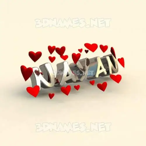 nayan in In Love style - 3D name wallpaper nayan in In Love style - 3D name wallpaper