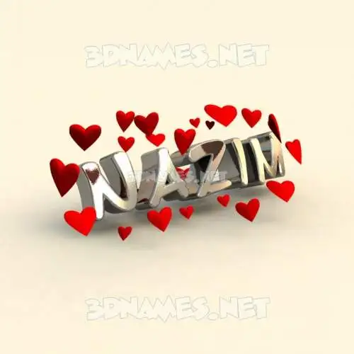 nazim in In Love style - 3D name wallpaper nazim in In Love style - 3D name wallpaper