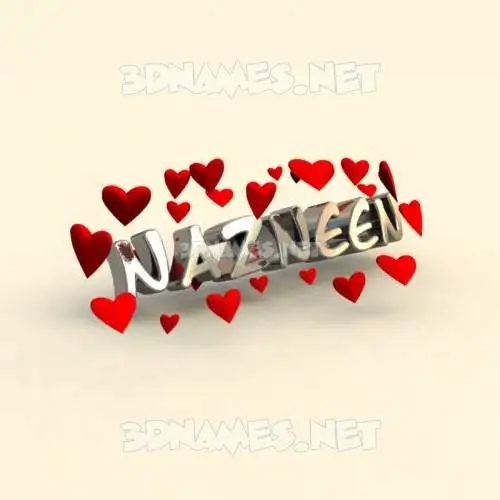 nazneen in In Love style - 3D name wallpaper nazneen in In Love style - 3D name wallpaper
