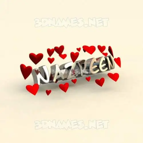 nazreen in In Love style - 3D name wallpaper nazreen in In Love style - 3D name wallpaper