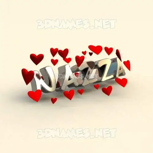 nazza in In Love style - 3D name wallpaper nazza in In Love style - 3D name wallpaper