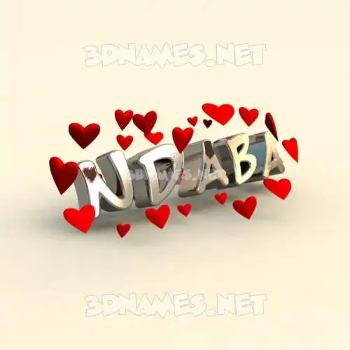 ndaba in In Love style - 3D name wallpaper ndaba in In Love style - 3D name wallpaper