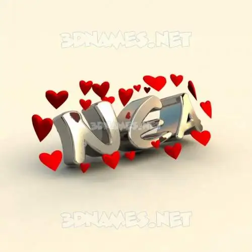 nea in In Love style - 3D name wallpaper nea in In Love style - 3D name wallpaper