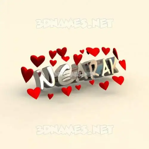 nearak in In Love style - 3D name wallpaper nearak in In Love style - 3D name wallpaper