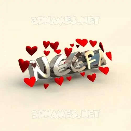 neefa in In Love style - 3D name wallpaper neefa in In Love style - 3D name wallpaper