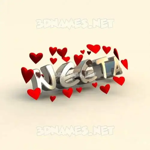 neeta in In Love style - 3D name wallpaper neeta in In Love style - 3D name wallpaper