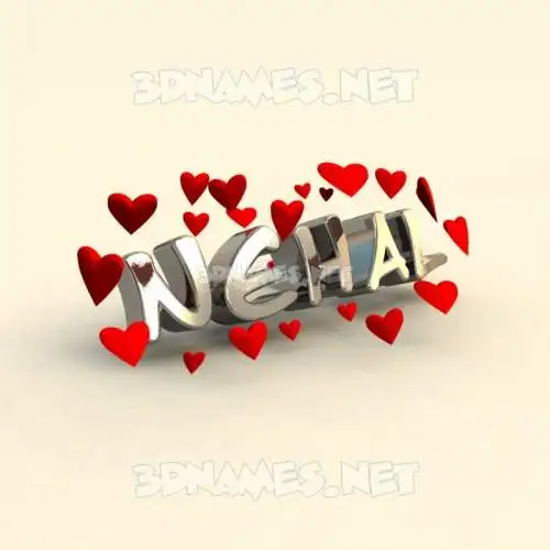nehal in In Love style - 3D name wallpaper nehal in In Love style - 3D name wallpaper