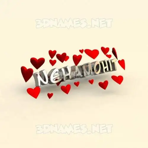 nehamohit in In Love style - 3D name wallpaper nehamohit in In Love style - 3D name wallpaper