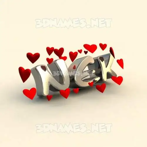 nek in In Love style - 3D name wallpaper nek in In Love style - 3D name wallpaper