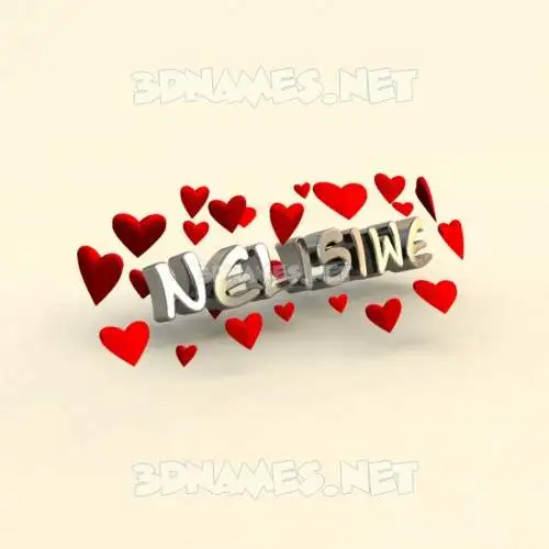 nelisiwe in In Love style - 3D name wallpaper nelisiwe in In Love style - 3D name wallpaper
