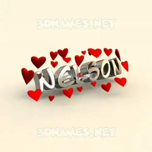 nelson in In Love style - 3D name wallpaper nelson in In Love style - 3D name wallpaper