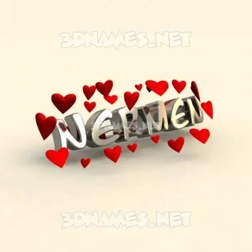 nermen in In Love style - 3D name wallpaper nermen in In Love style - 3D name wallpaper