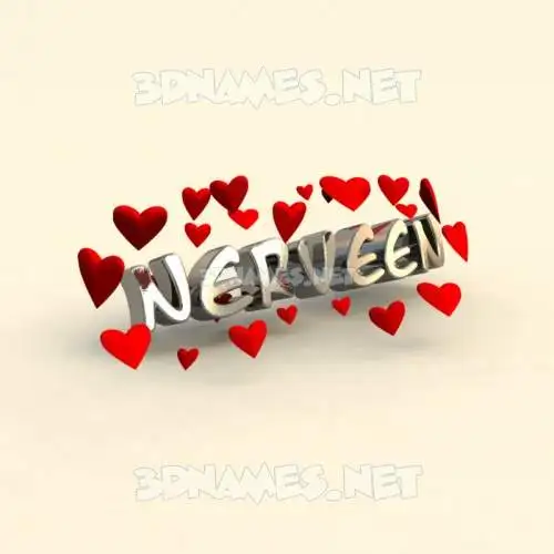 nerveen in In Love style - 3D name wallpaper nerveen in In Love style - 3D name wallpaper