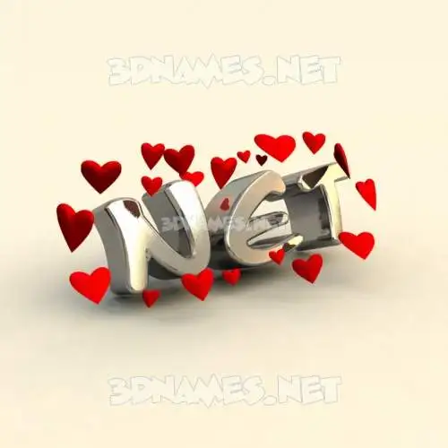net in In Love style - 3D name wallpaper net in In Love style - 3D name wallpaper