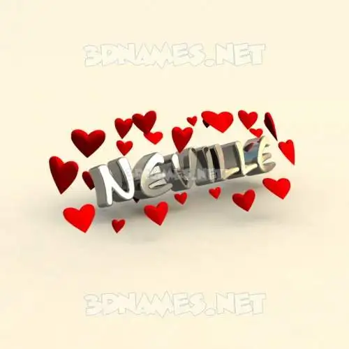 neville in In Love style - 3D name wallpaper neville in In Love style - 3D name wallpaper