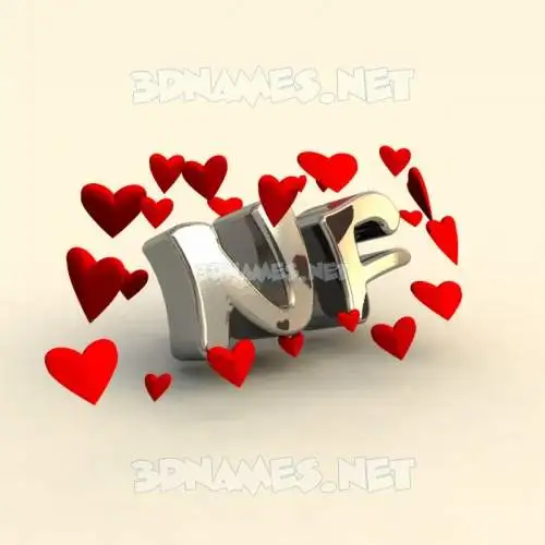 nf in In Love style - 3D name wallpaper nf in In Love style - 3D name wallpaper
