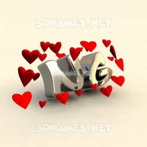 ng in In Love style - 3D name wallpaper ng in In Love style - 3D name wallpaper