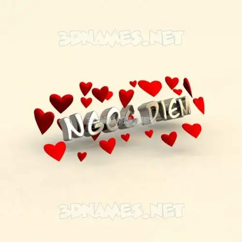 ngoc diem in In Love style - 3D name wallpaper ngoc diem in In Love style - 3D name wallpaper